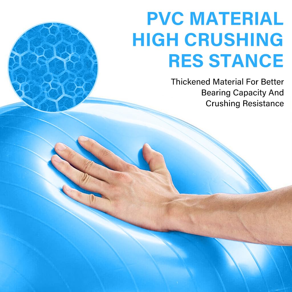 Proberos PVC Yoga Ball 19.6 inches Yoga Donut Ball Balance Training Ball Stability Donut Ball Core Balancing Training Ball Inflatable Yoga Donut Ball with Manual Air Pump Proberos PVC Yoga Ball 19.6 inches Yoga Donut Ball Balance Training Ball Stability Donut Ball Core Balancing Training Ball Inflatable Yoga Donut Ball with Manual Air Pump